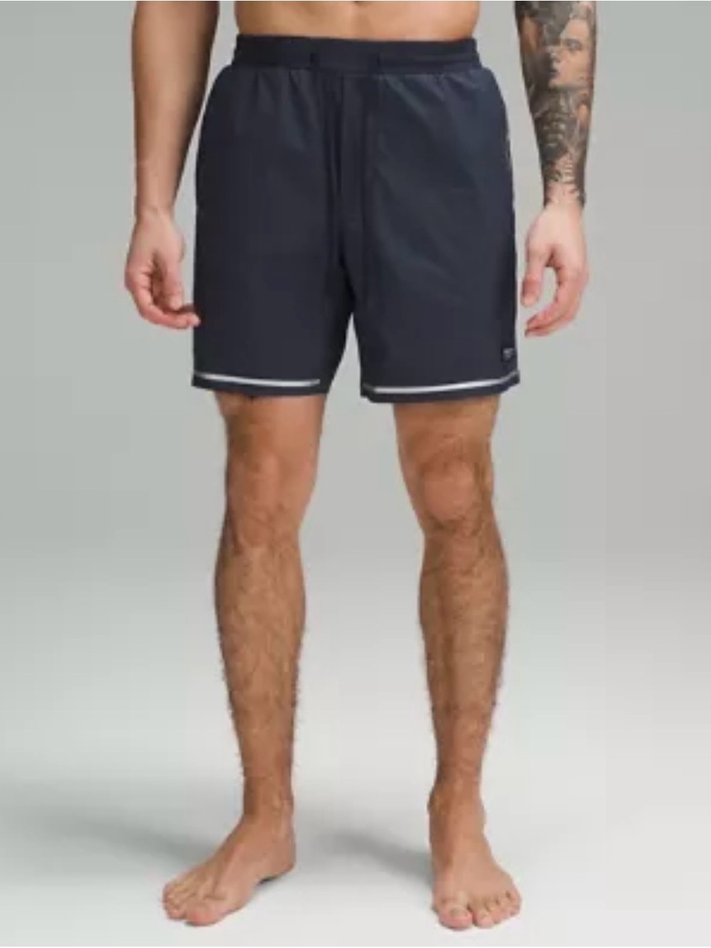 Mens Lululemon 7” Hybrid Pool Shorts Linerless Navy Blue Size XXL NEW